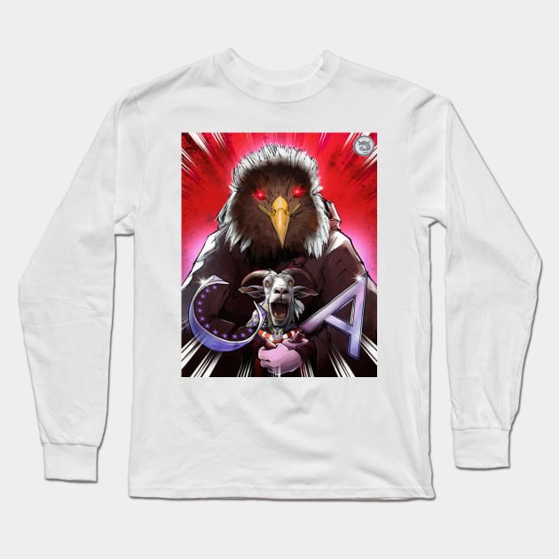 Bad Eagle Long Sleeve T-Shirt by akyanyme